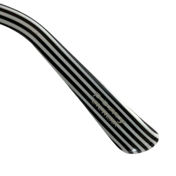 Pomy Eyewear Eyeglass Frames Black Metal Half Rim Rectangle 52 19 140 - Picture 10 of 10